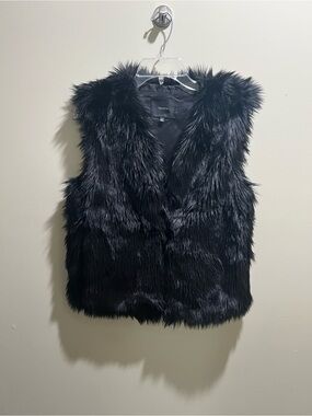 Talula Black Faux Fur Lined Vest